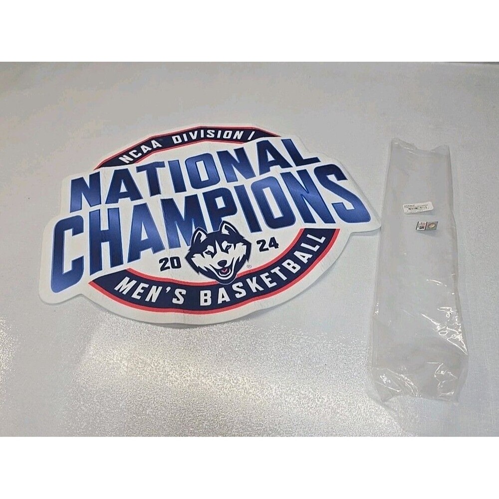 2024 Connecticut Huskies UCONN Basketball National Champions Felt Pennant Banner